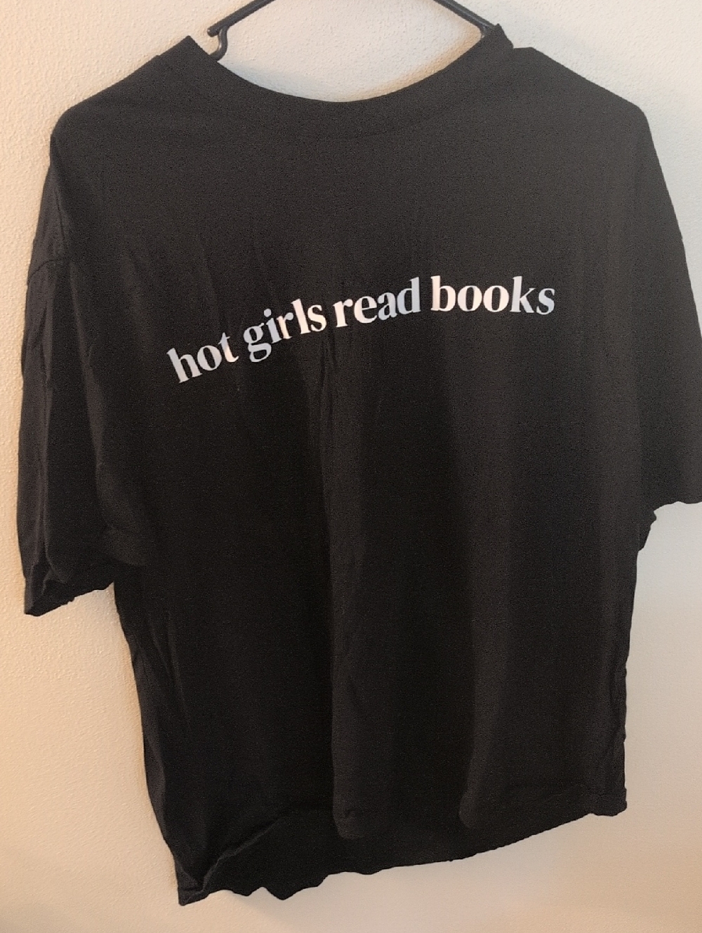 No Boundaries Black Graphic Tee - "hot girls read books"